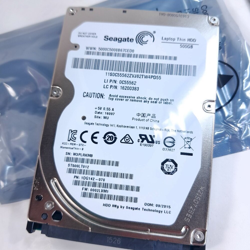 Lenovo‎ Seagate Laptop Thin HDD 500Gb Sata 2.5" Hard Drive ST500LT012 0C55562